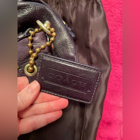 Deep Purple Coach Purse - Picture 12 of 15